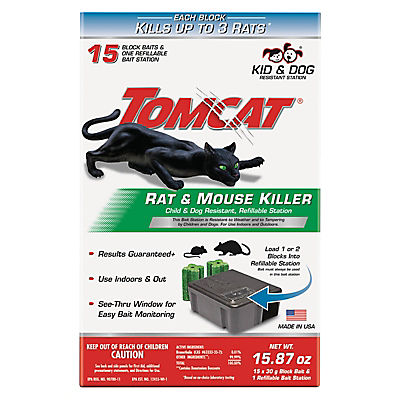 Tomcat Rat and Mouse Killer Bait, 15 ct.