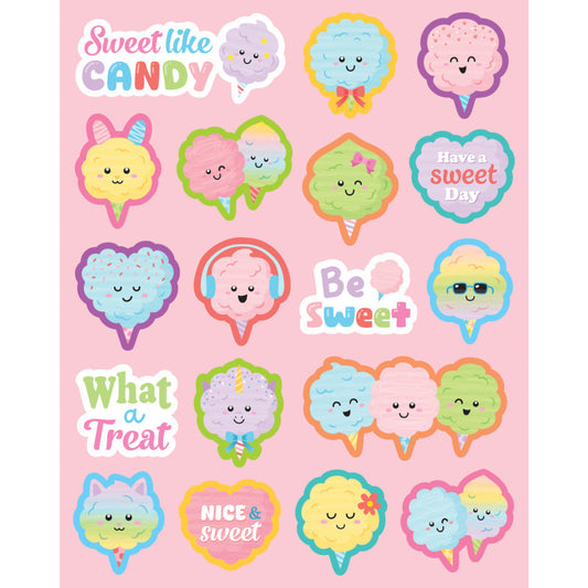 Cotton Candy Smelly Stickers (Pack of 12)