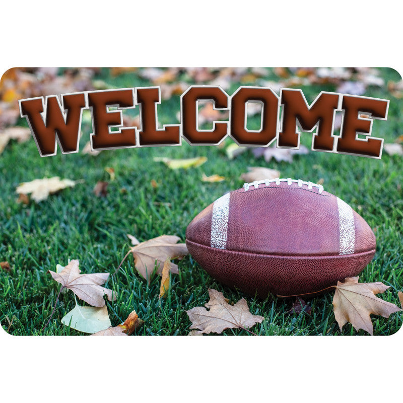 Welcome Mat 15.5X23.5 Football (Pack of 2)