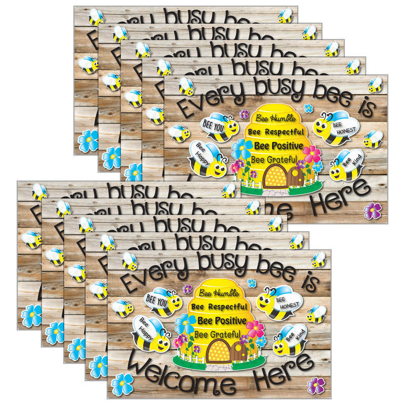 10Ct Mouse Pad Every Busy Bee Is Welcome Here
