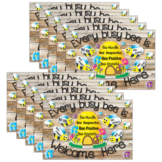 10Ct Mouse Pad Every Busy Bee Is Welcome Here