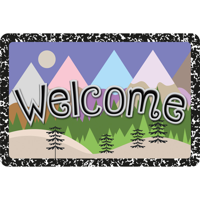 Welcome Mat Magic Mountains 15.5 X 23.5In (Pack of 2)