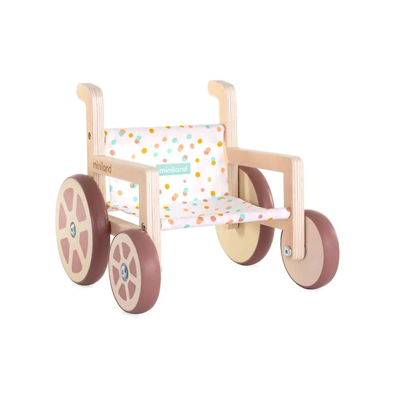 Miniland Dolls Wooden Wheelchair