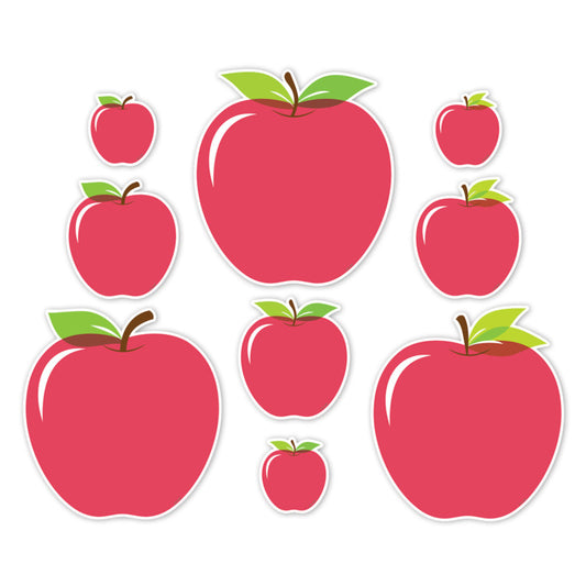 Apple Time Apples 10In Cut-Outs (Pack of 6)