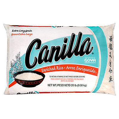 Canilla Long Grain Rice, 20 lb. Bag