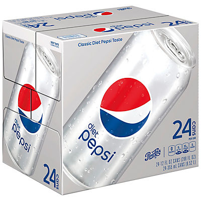Diet Pepsi Soda Cans, 24 pk./12 oz.