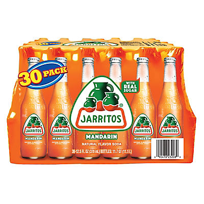Jarritos Mandarin Natural Flavor Soda Bottles, 30 ct.