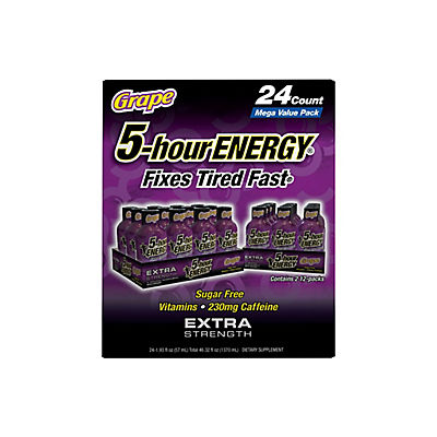 5-Hour Energy Shot Extra Strength - Grape, 24 pk./1.93 oz.