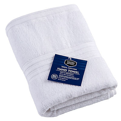 Berkley Jensen Cotton Hand Towel - White