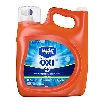 Berkley Jensen Ultra Oxi Liquid Laundry Detergent, 123 Loads/190 fl. oz. - Fresh Scent