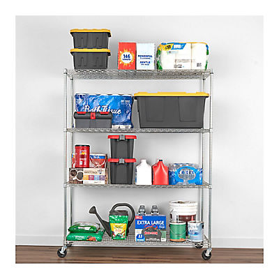 SafeRacks 24" x 60" x 72" 4-Tier Wire Shelving