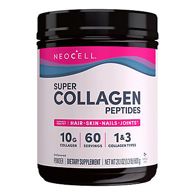 NeoCell Super Collagen Peptides, Collagen Type 1 and 3, Unflavored, 21.2 oz.