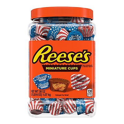Reese's Red, White & Blue Milk Chocolate Peanut Butter Cups, 38 oz.