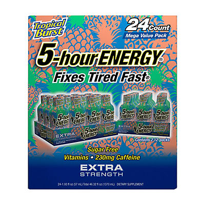 5-Hour Energy Shot Extra Strength - Tropical Burst, 24 pk./1.93 oz.