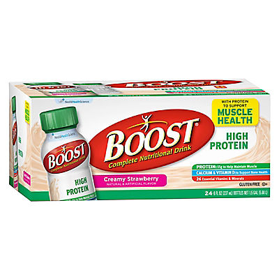 Boost High-Protein Drink, Strawberry, 24 pk./8 oz.