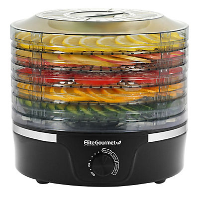 Elite Gourmet 5-Tier Digital Food Dehydrator - Black