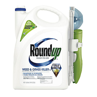 Roundup Ready-To-Use Weed & Grass Killer III with Sure Shot Wand, 1.3 gal.