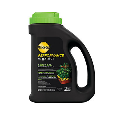 Miracle-Gro Performance Organics Raised Bed Plant Nutrition Granules, 2.5 lbs.
