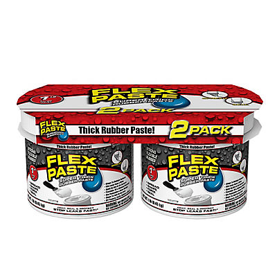 Flex Paste Thick Rubber Paste, 2 pk./1 lb. - White