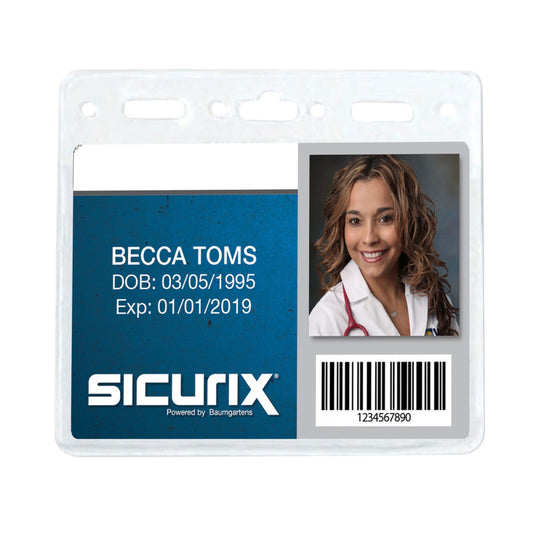 Vinyl Badge Holder 4X3In 50/Pk