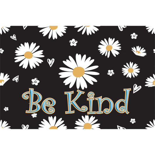 Welcome Mat 15.5X23.5In Be Kind Daisies (Pack of 2)