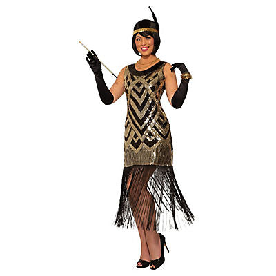 Rubies Flapper Womens Costume - Plus Size