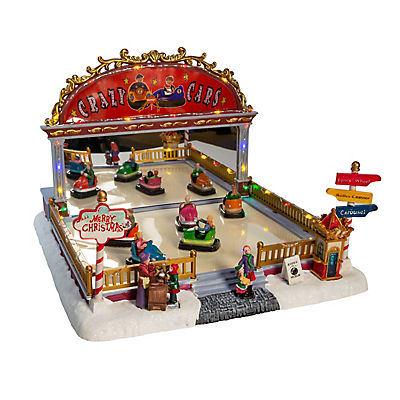 Kurt Adler 9" LED Musical Bumper Cars Table Piece
