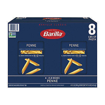 Barilla Penne Pasta, Quality Non-GMO and Kosher Certified Pasta, 4 pk./2 lbs.