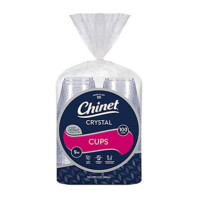 Chinet Crystal 9 oz. Cups, 100 ct. - Clear
