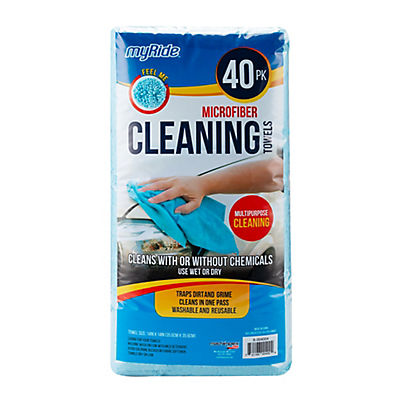 MyRide Multi-Purpose Microfiber Cleaning Towels, 40 pk.