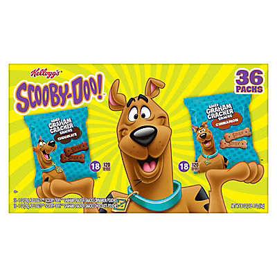 Scooby-Doo! Chocolate and Cinnamon Graham Cracker Variety Snack Packs, 36 pk.