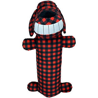 Multipet International Jumbo 24" Buffalo Check Loofa - Red/Black