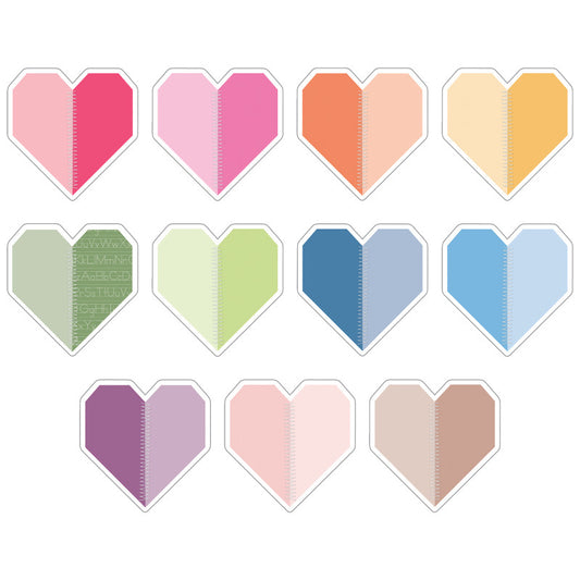 Handmade Hearts Cutouts Crafty & Cool (Pack of 8)