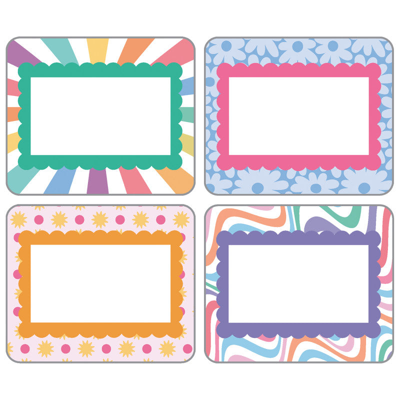Retro Remix Name Tags (Pack of 10)