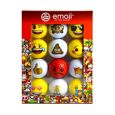 Official Emoji Novelty Fun Golf Balls, 12 pk.
