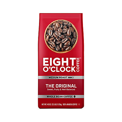Eight O'Clock Original Arabica Whole Bean Coffee, 40 oz.