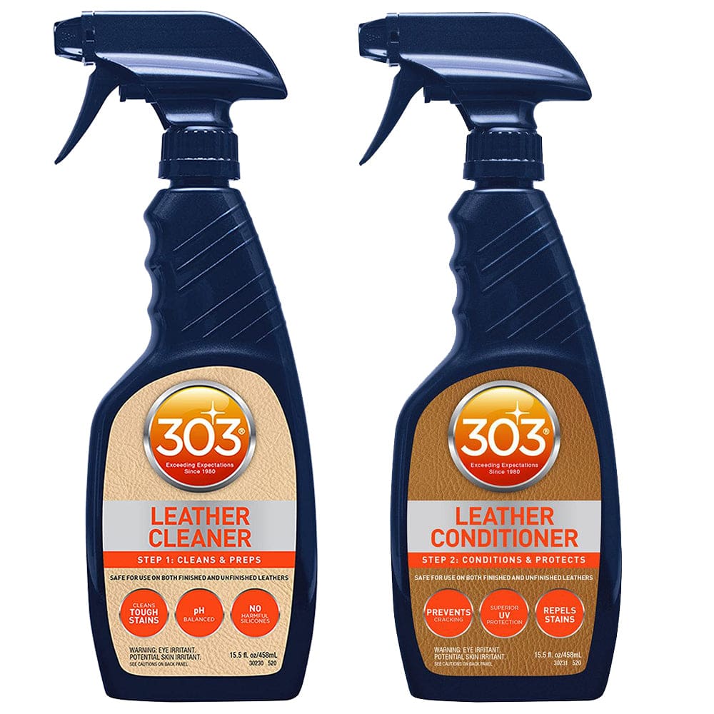 303 Leather Cleaner & Conditioner Kit (Pack of 3) - Automotive/RV | Cleaning,Boat Outfitting | Cleaning - 303