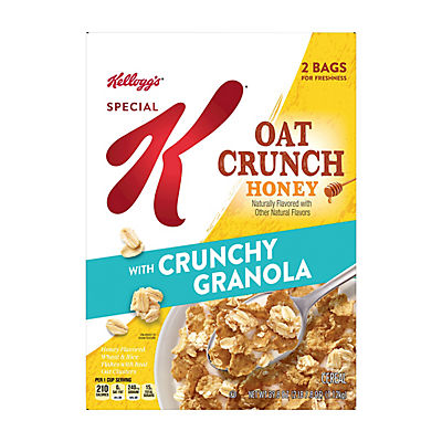 Kellogg's Special K Oat Crunch Honey Granola Breakfast Cereal, 2 pk.