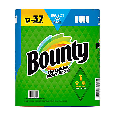 Bounty Select-A-Size Paper Towels, 12 ct./140 Sheets - White