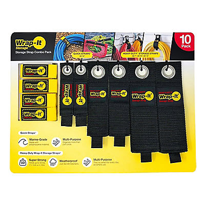 Wrap-It Storage 10-Pc. Storage Strap Combo Pack