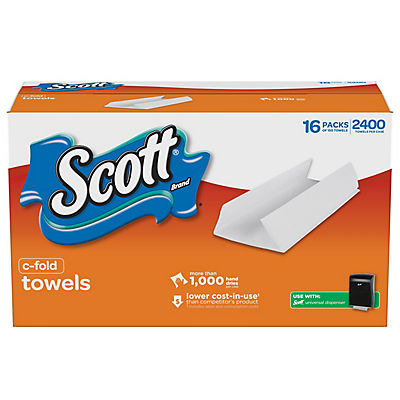 Scott C-Fold Paper Towels, 2,400 ct.