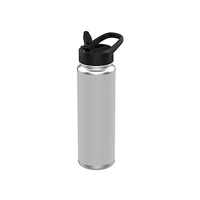 Berkley Jensen Stainless Steel Water Bottle, 2 Pk. - Pink and Gray