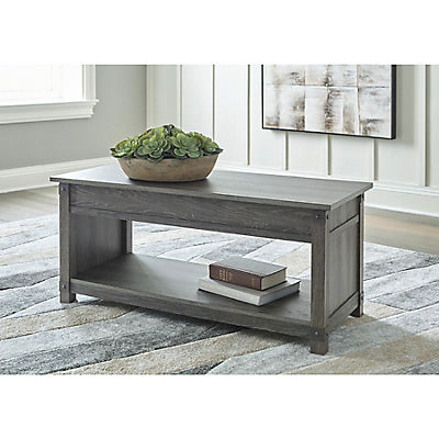Ashley Furniture 44" Rectangular Cocktail Table - Gray