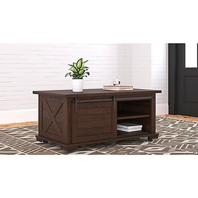 Ashley Furniture 42" Rectangular Cocktail Table - Brown