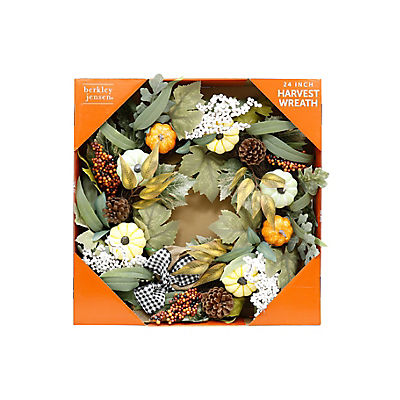 Berkley Jensen 24" Harvest Wreath - Green