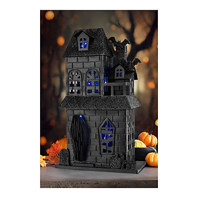 Berkley Jensen 19" Haunted House with Purple Pulsing LEDs