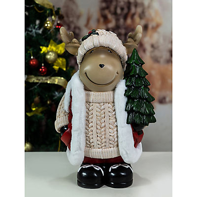 Berkley Jensen 24" Christmas Moose Door Greeter