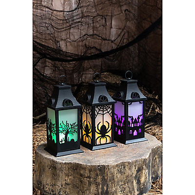 Berkley Jensen Halloween Lanterns, 3 pk. - Green, Orange and Purple