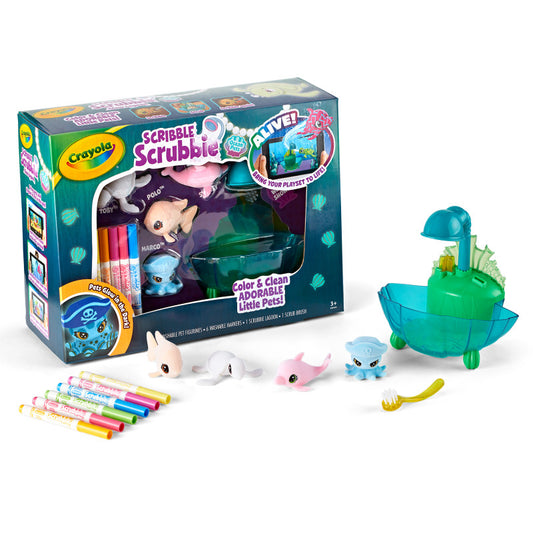 Scribble Scrubbie Ocean Pets Lagoon