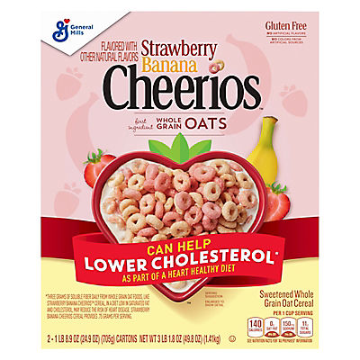 General Mills Strawberry Banana Cheerios Cereal, 2 pk./24.9 oz.